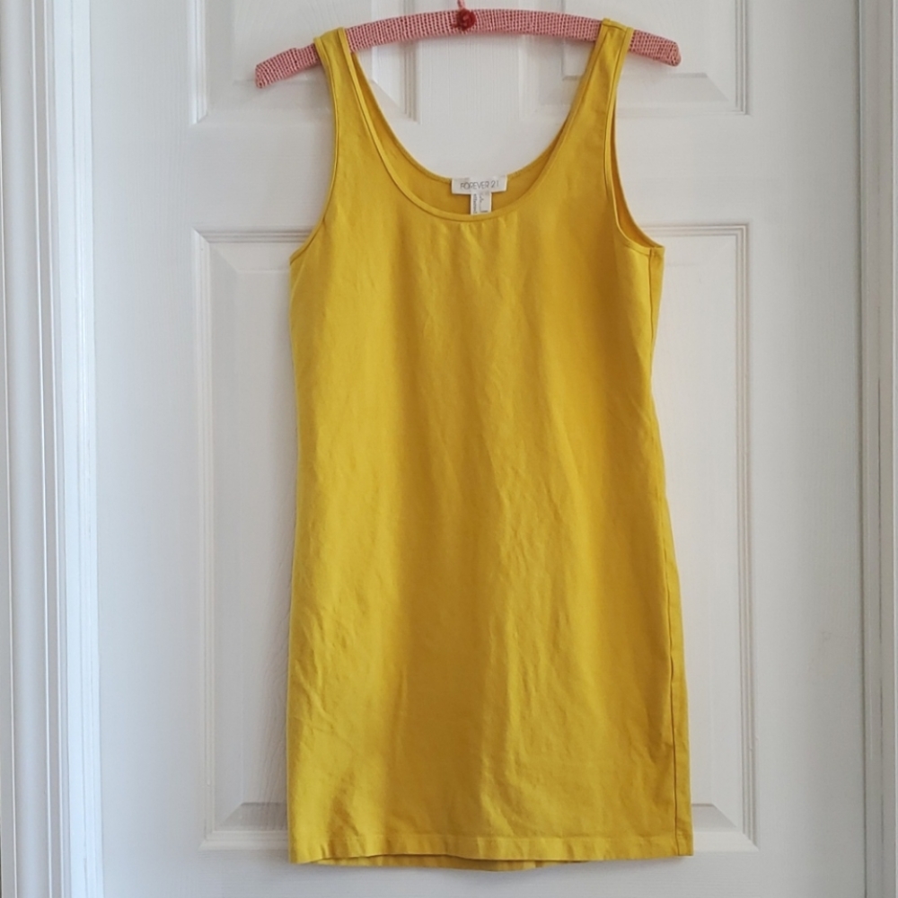Forever 21 Yellow Mini Dress • SZ L
